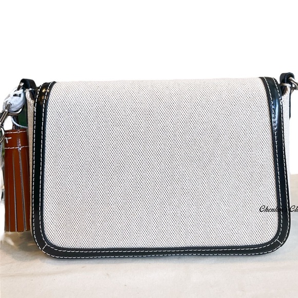 🔥NeW! Tory Burch Thea Canvas Convertible Bag - Picture 8 of 14